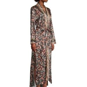 NEW Free People Long Satin Robe Kimono S
